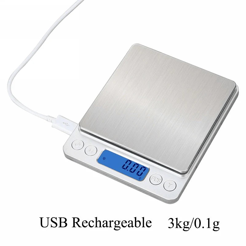 Petite balance jusqu'à 3kg, chargement via USB