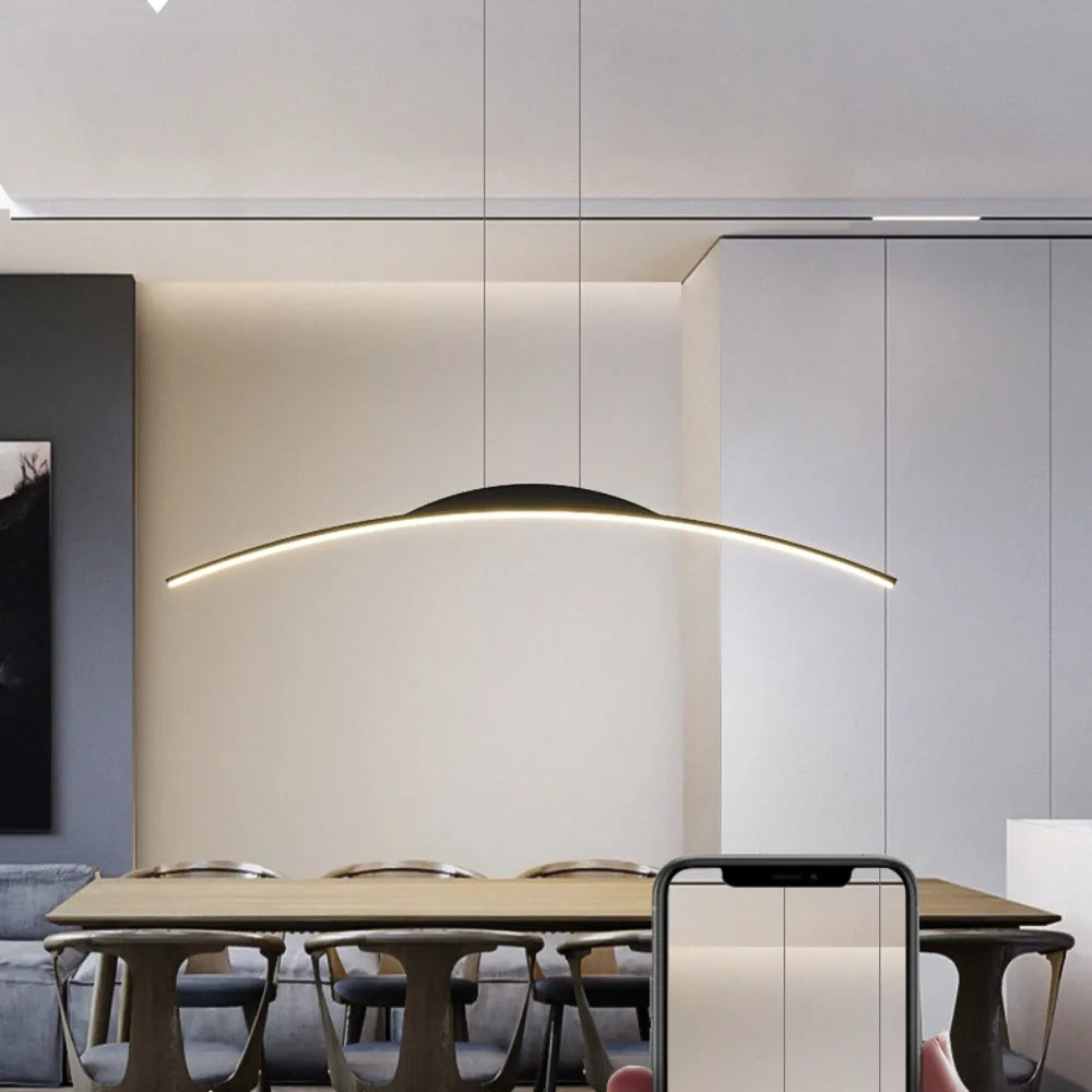 Lustre LED moderne pour salle à manger, bar, salon