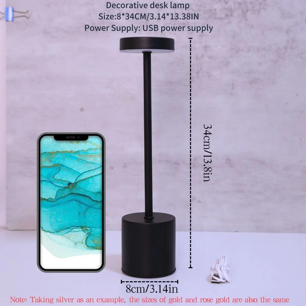 Lampe de table tactile moderne