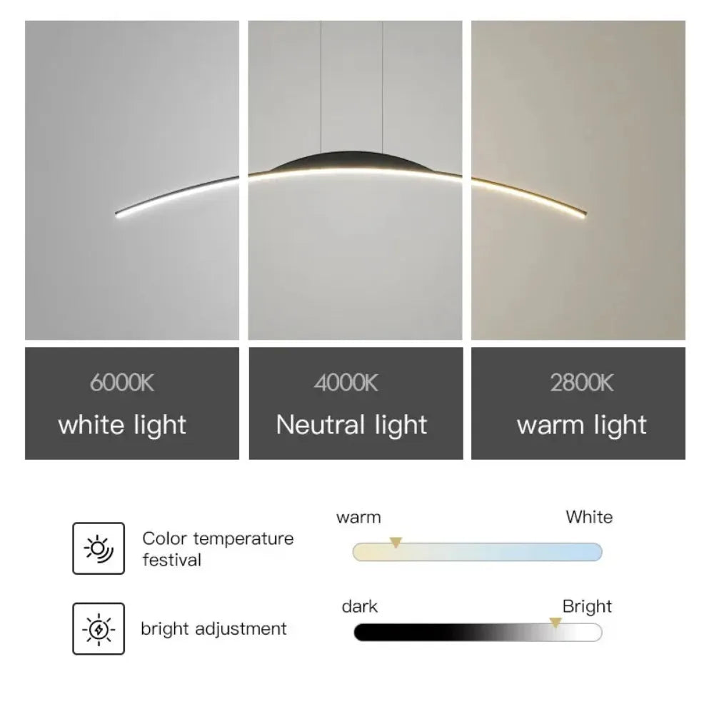 Lustre LED moderne pour salle à manger, bar, salon